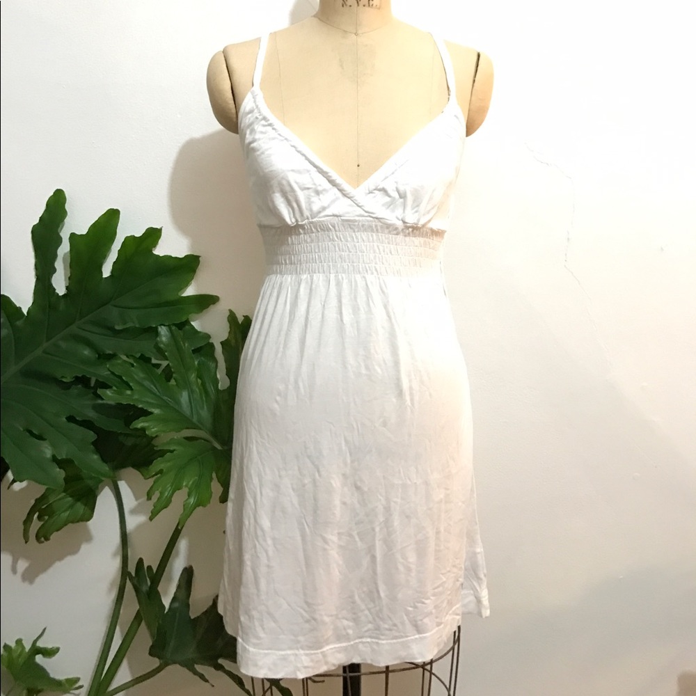 Hurley beachy surf sun white cotton tank dress