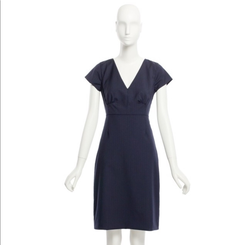 J Crew Pinstripe workday dress