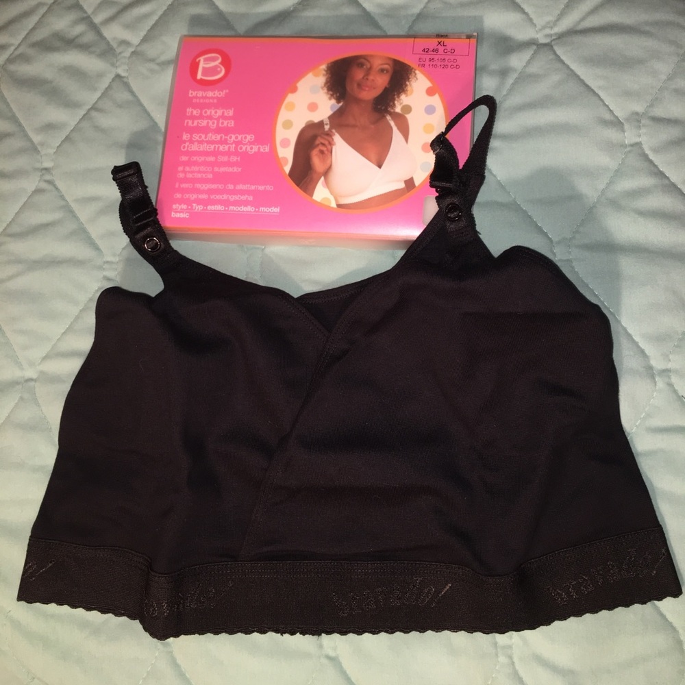 NIB "Basis Style" Bravado Orig Nursing Bra -Black
