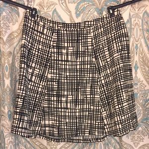 Ava Viv B&W A-line Skirt