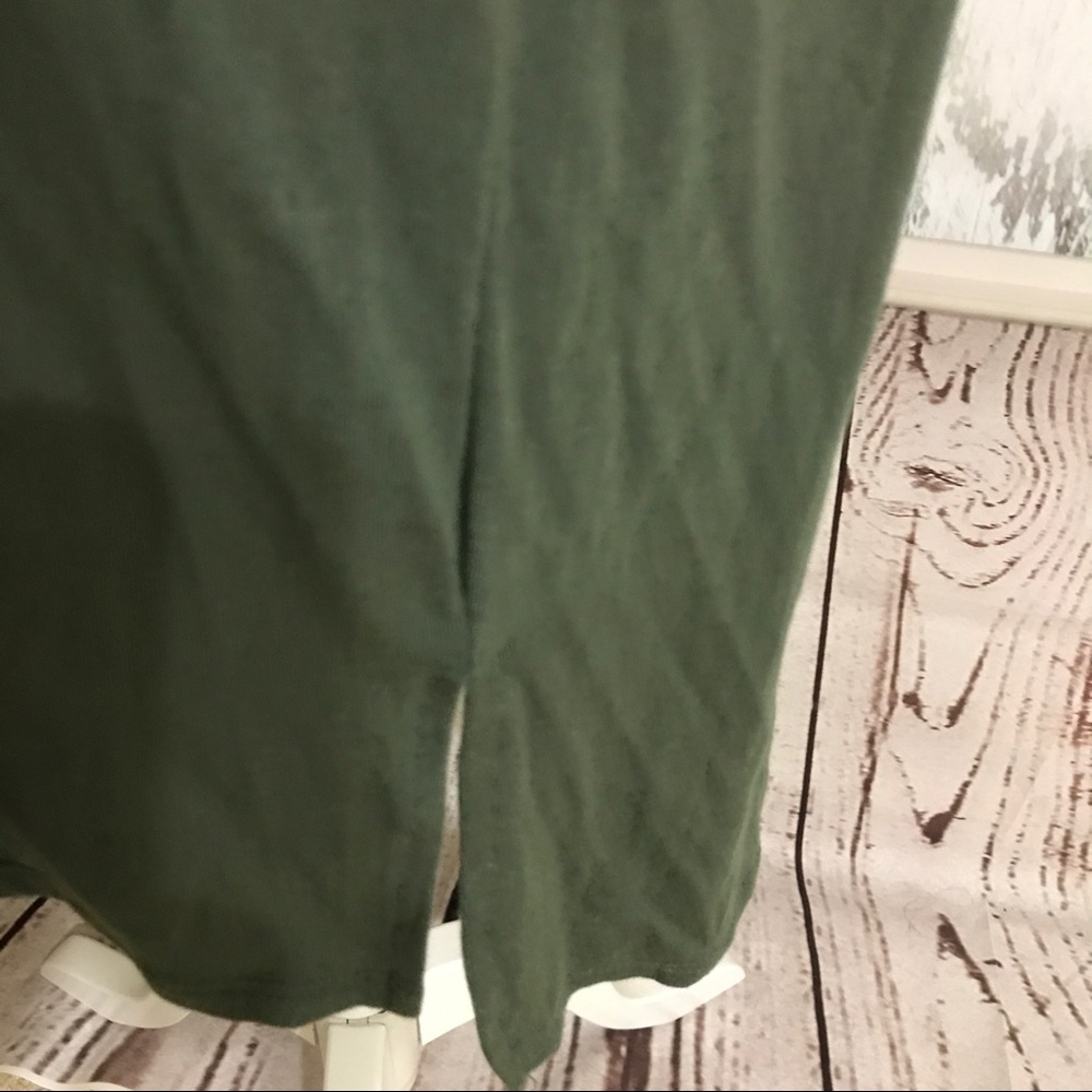 🎈Eyelet Plunge Green Choker Tshirt Dress DR-6 - Picture 4 of 4