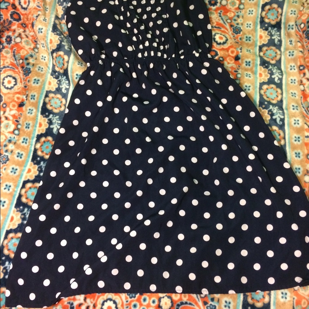 Delia's Navy blue polka dot dress! - Picture 4 of 4