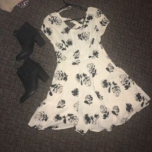 White floral dress