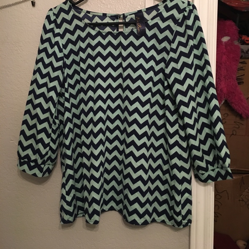 Cute open back blouse