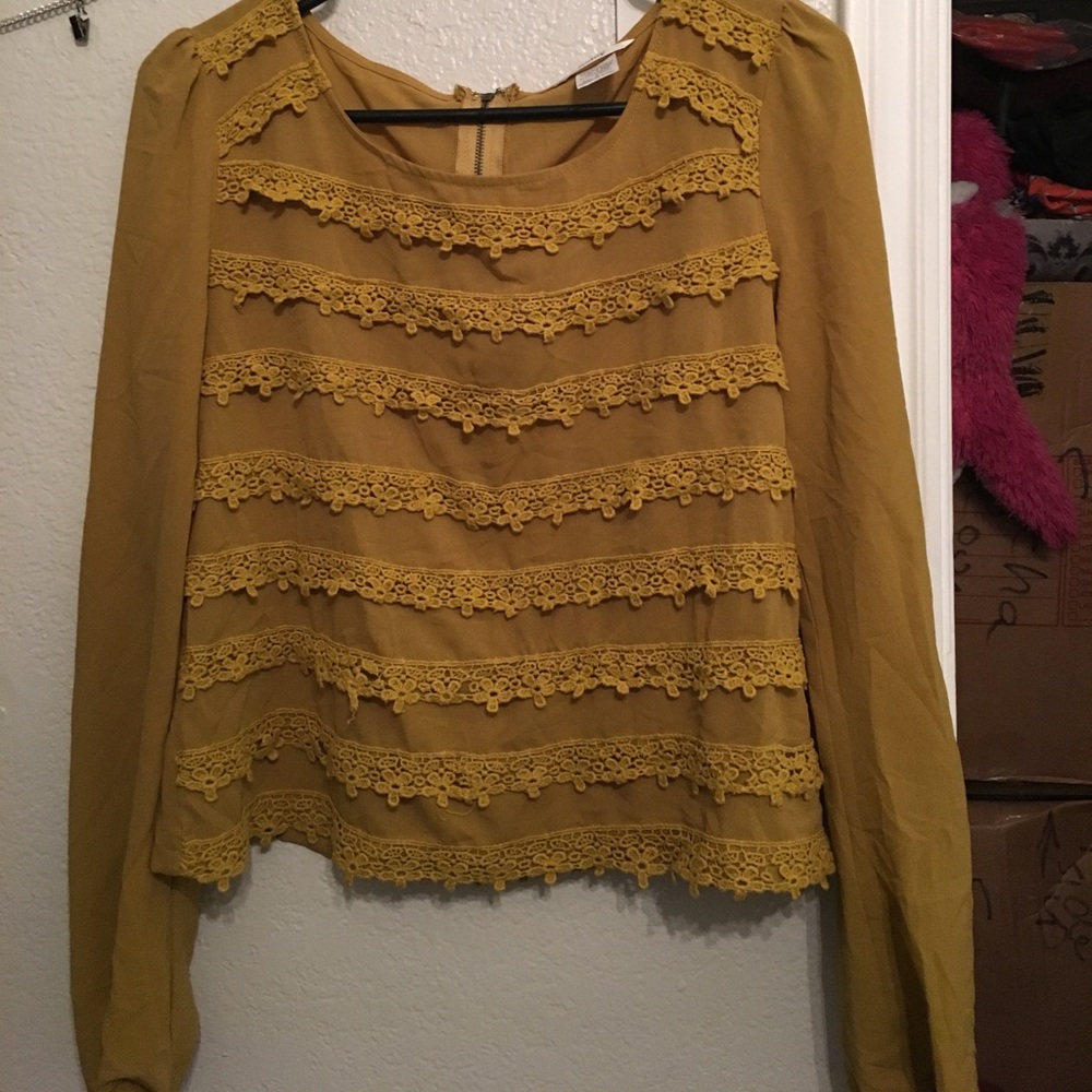 Cute lace flower blouse