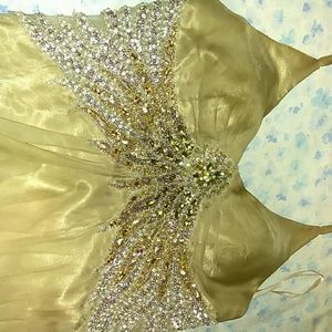 Long halter evening gown