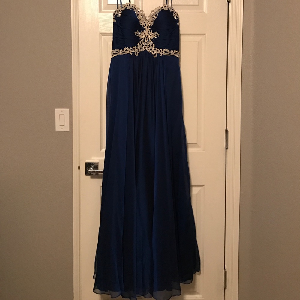 Royal blue prom dress