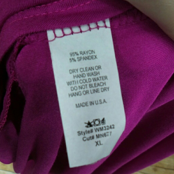 🎉HP🎈2XL ONLY Raspberry scallop hem dress - Picture 6 of 6