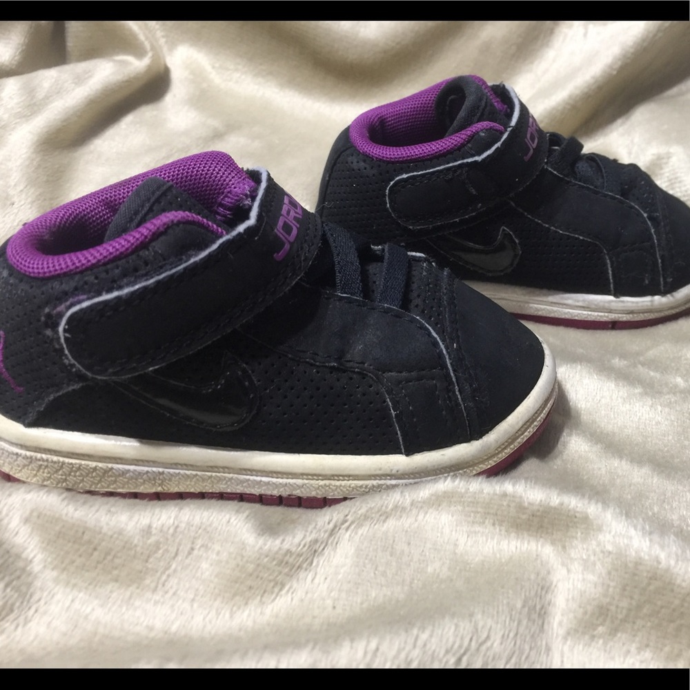 Purple & Black Jordan's