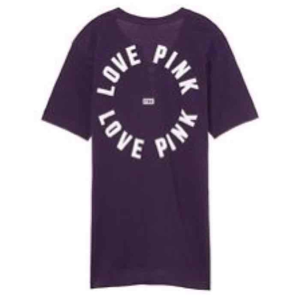 PINK Campus Lace-Up Tee