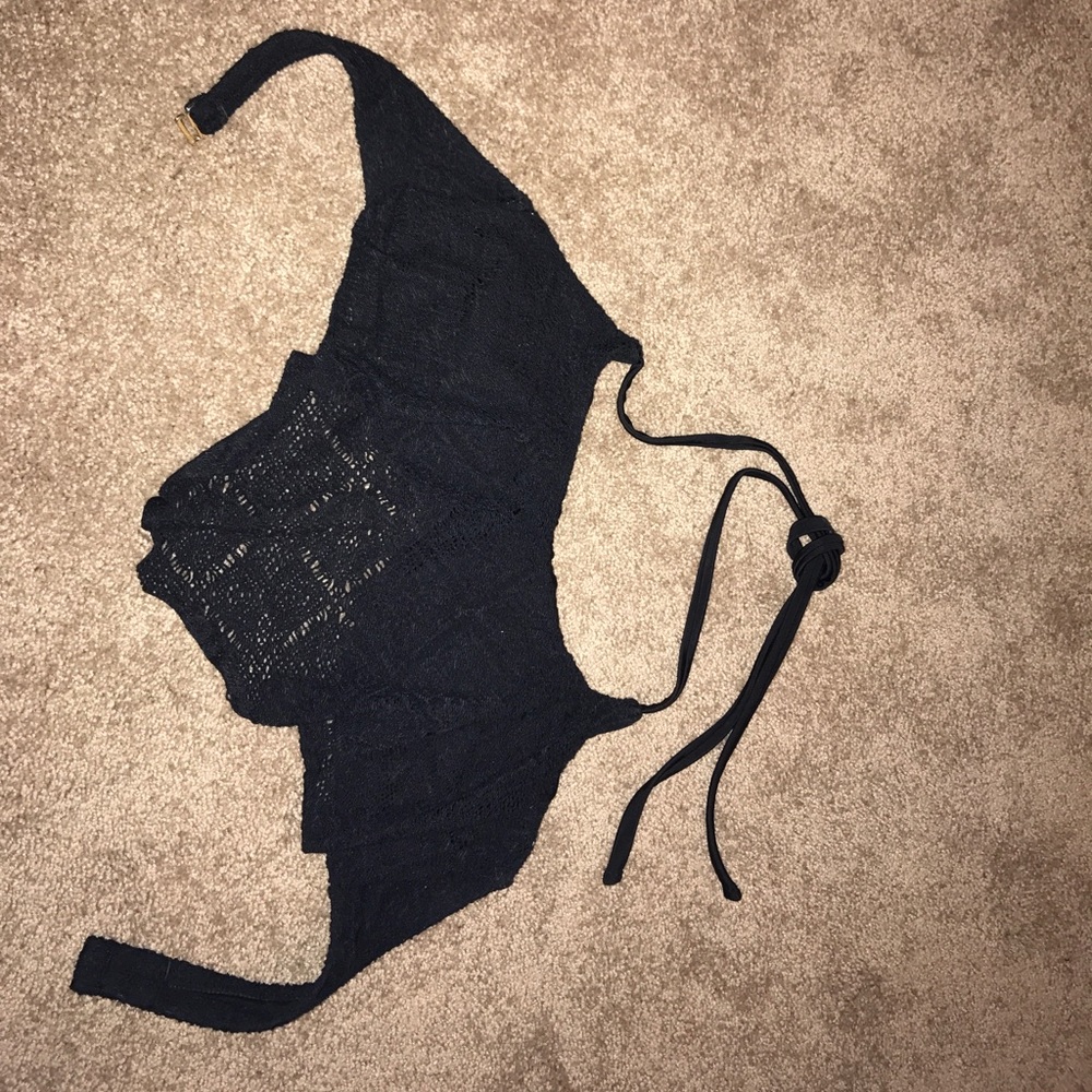 Black swim top