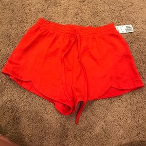 Red/Orange Forever 21 Flowy Shorts!