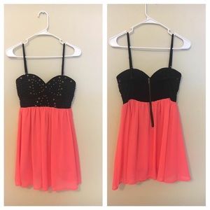 CUTE DRESS ~ Hot Pink ~ Studded
