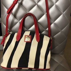 Dooney & brooks zebra pattern, cross body