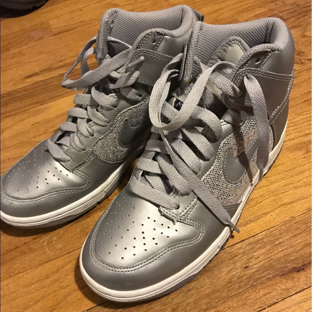Silver sparkle nikes