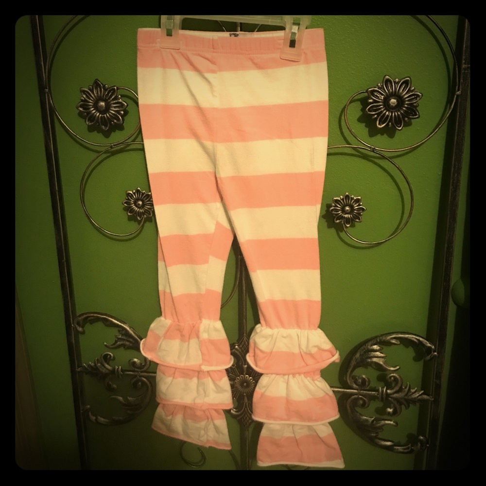 🎀Girls Triple Ruffle Stripe Pants- Size XXL🎀