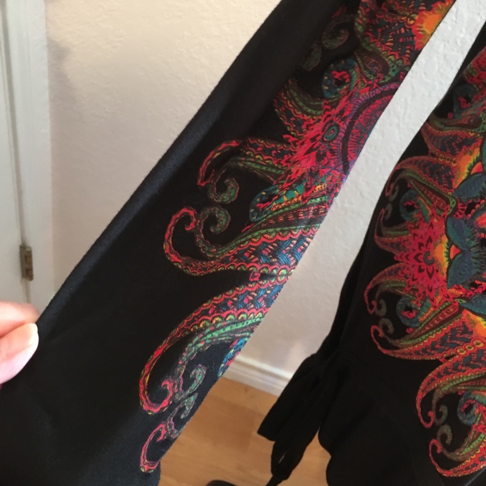 Designual Black Mini Dress w/ Bright, Vivid Colors - Picture 5 of 8