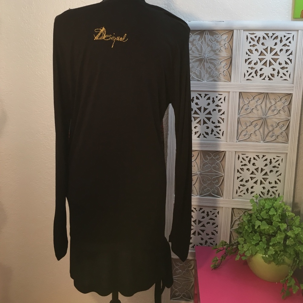 Designual Black Mini Dress w/ Bright, Vivid Colors - Picture 7 of 8