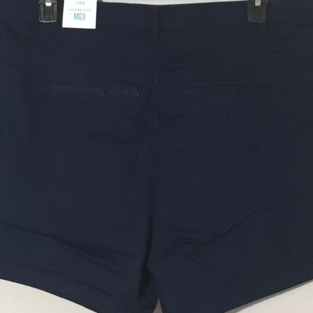 *NWT Navy Blue High Waist Sailor Midi Shorts Rue21 - Picture 5 of 8