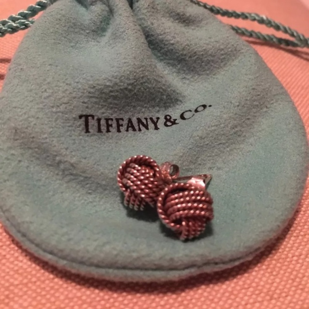 Tiffany Twist Knot Sterling Silver Earrings