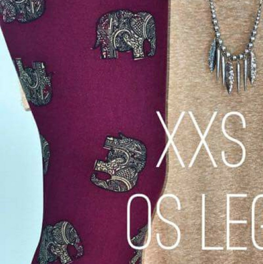 ISO O.S ELEPHAT PRINT LULAROE LEGGINGS