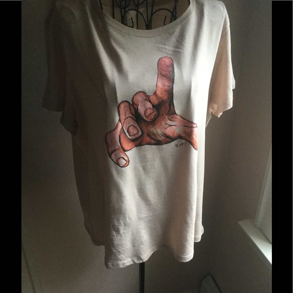Hand-Painted T-Shirt - image 1