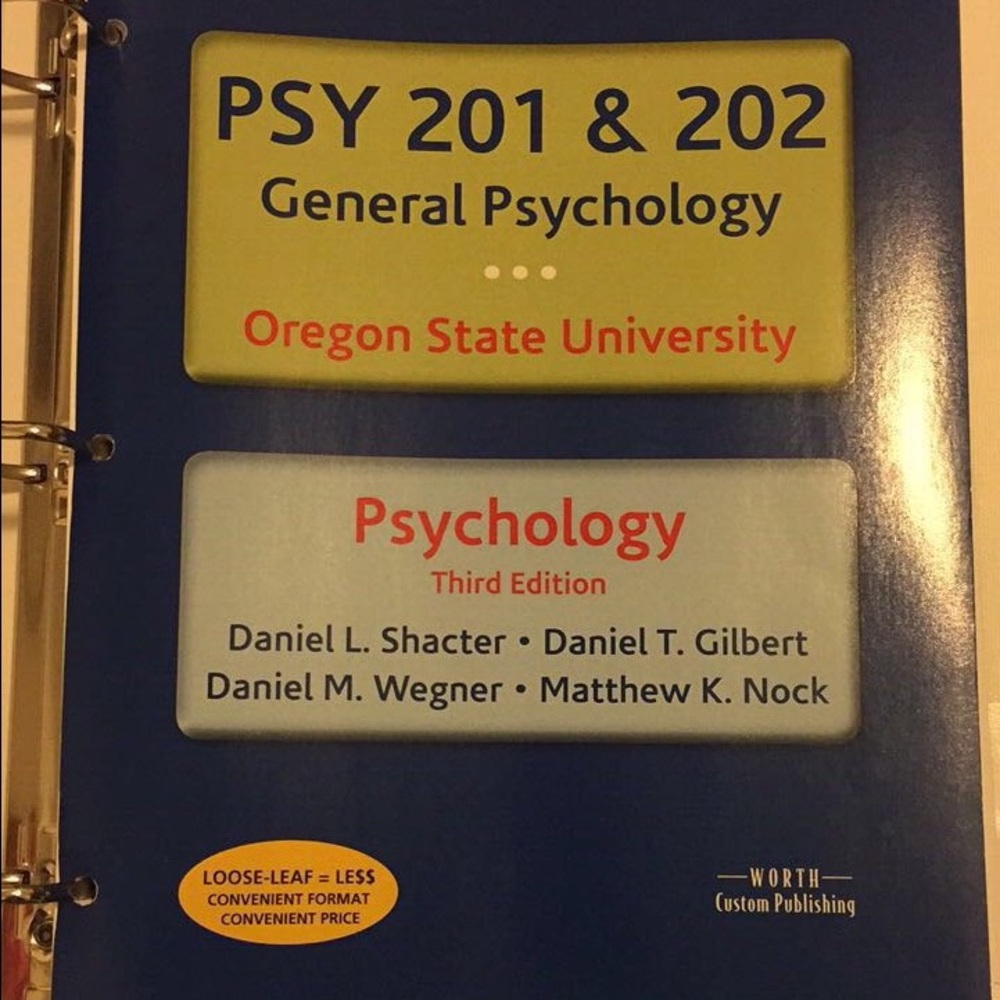 General Psychology 201 & 202 Textbook