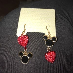 Mickey Mouse Heart Earrings