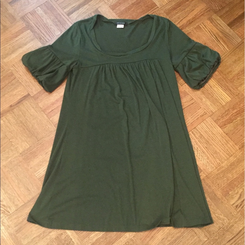 Hunter green tunic dress size S