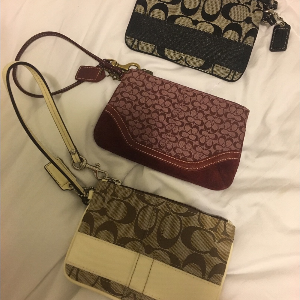 SOLD Coach wristlet bundle