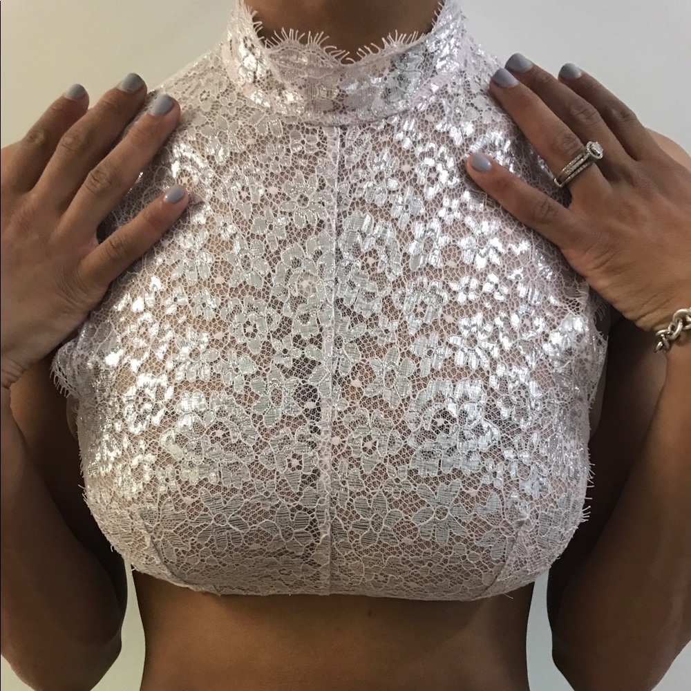 Lace Mock Neck Bralette