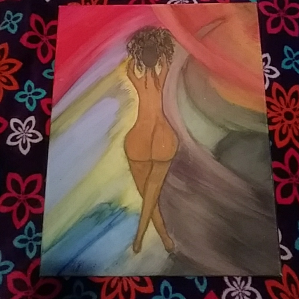 Painting called Happy and Alone I created myself