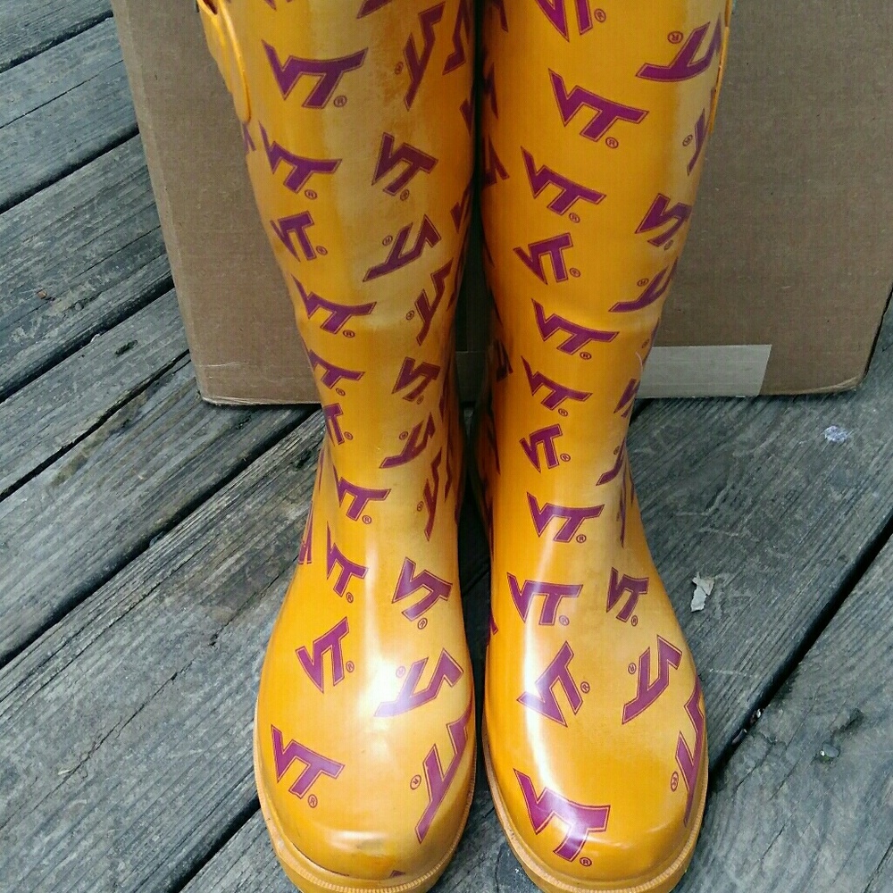 Virgina Tech.  Rain boots