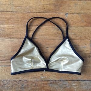 Gold American Apparel Bra