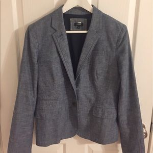 J. Crew Chambray Lightweight Blazer