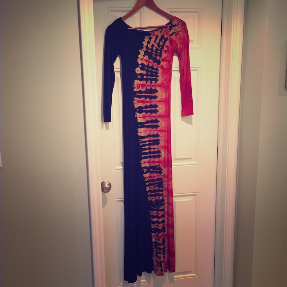 Tie dye maxi dress, NWOT