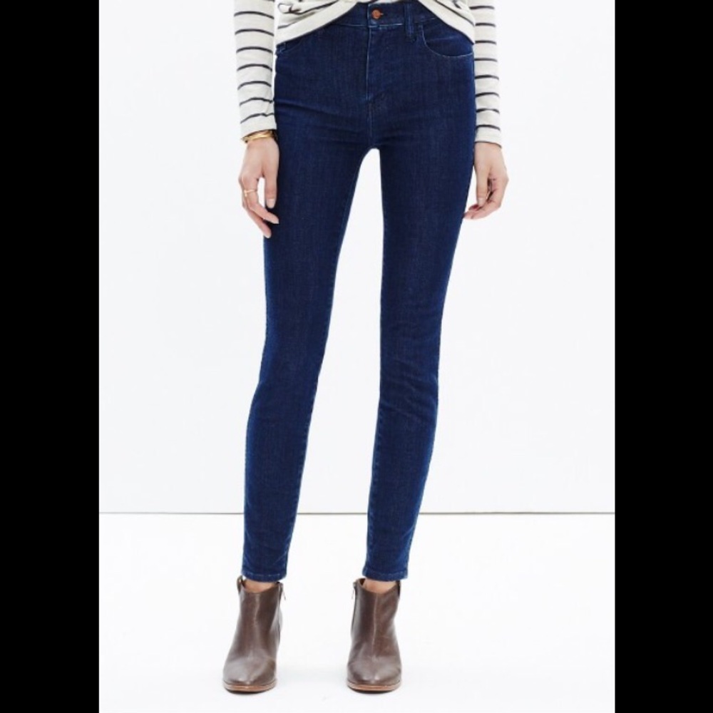 Madewell 10 inch high rise skinny jeans