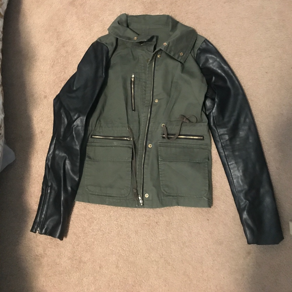 Green and black jacket