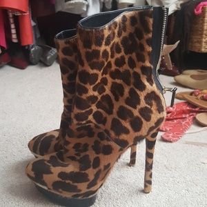 Brian Atwood pony hair boots