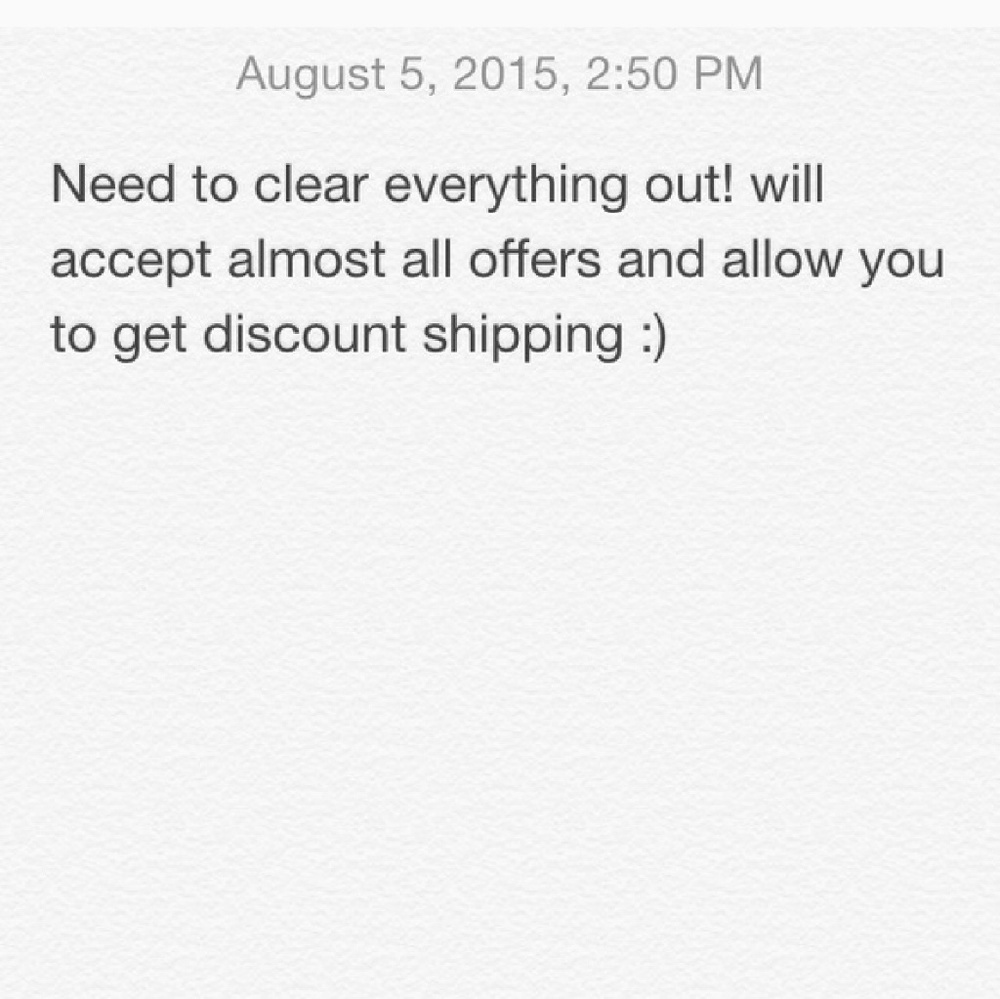 Meet your Posher! (Everything must go!)