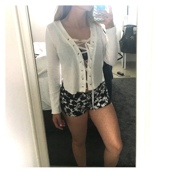 Free People Tops - Front laced crop-top