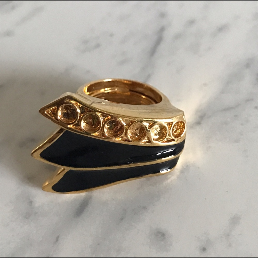 KARA BY KARA ROSS ENAMEL COCKTAIL RING size 7