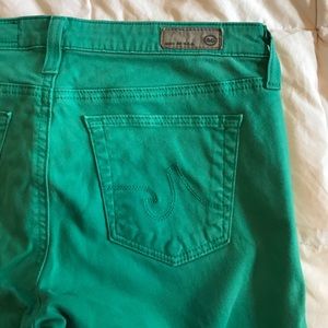 AG Adriano Goldschmied Teal Cigarette Jean