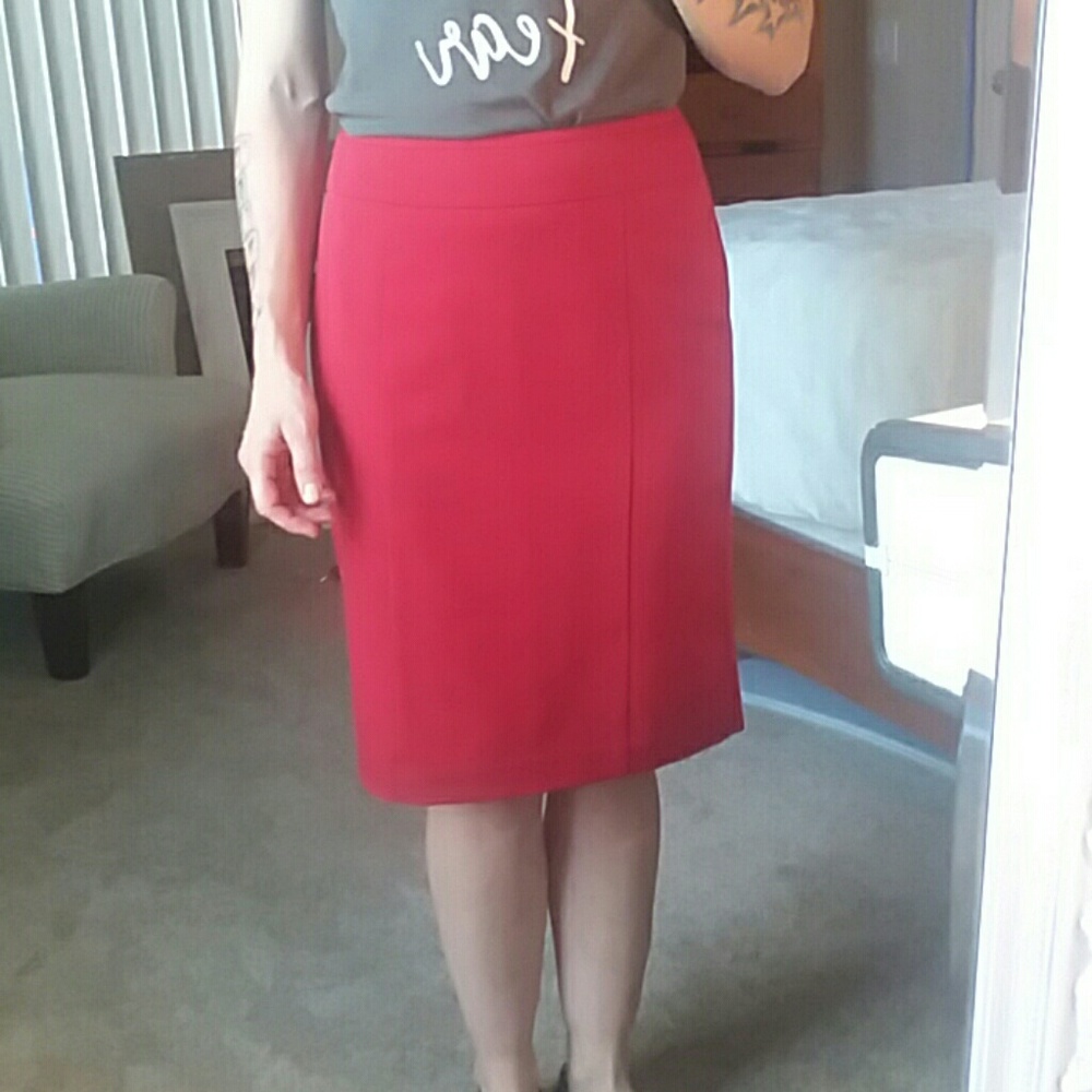 Red Apt 9 pencil skirt