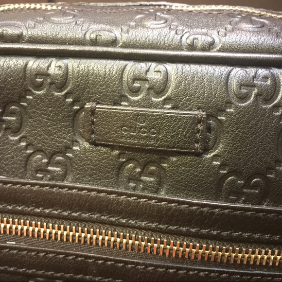 NEW Gucci Shoulder Bag Dark Cocoa Leather - Picture 3 of 8