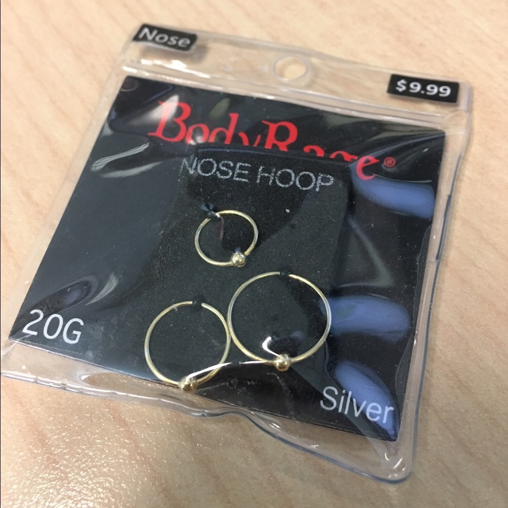 Gold nose rings- 3 sizes
