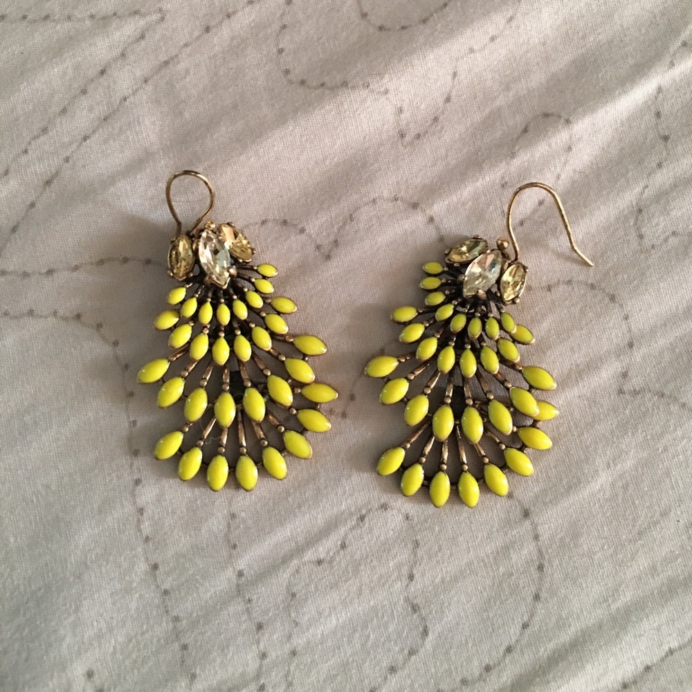 Yellow Statement earrings