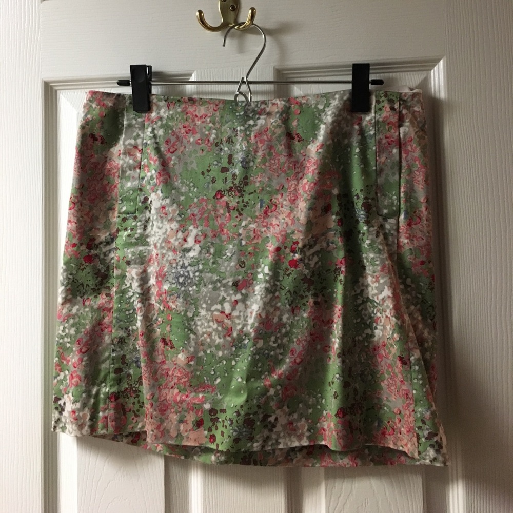 Jcrew Floral Mini Skirt