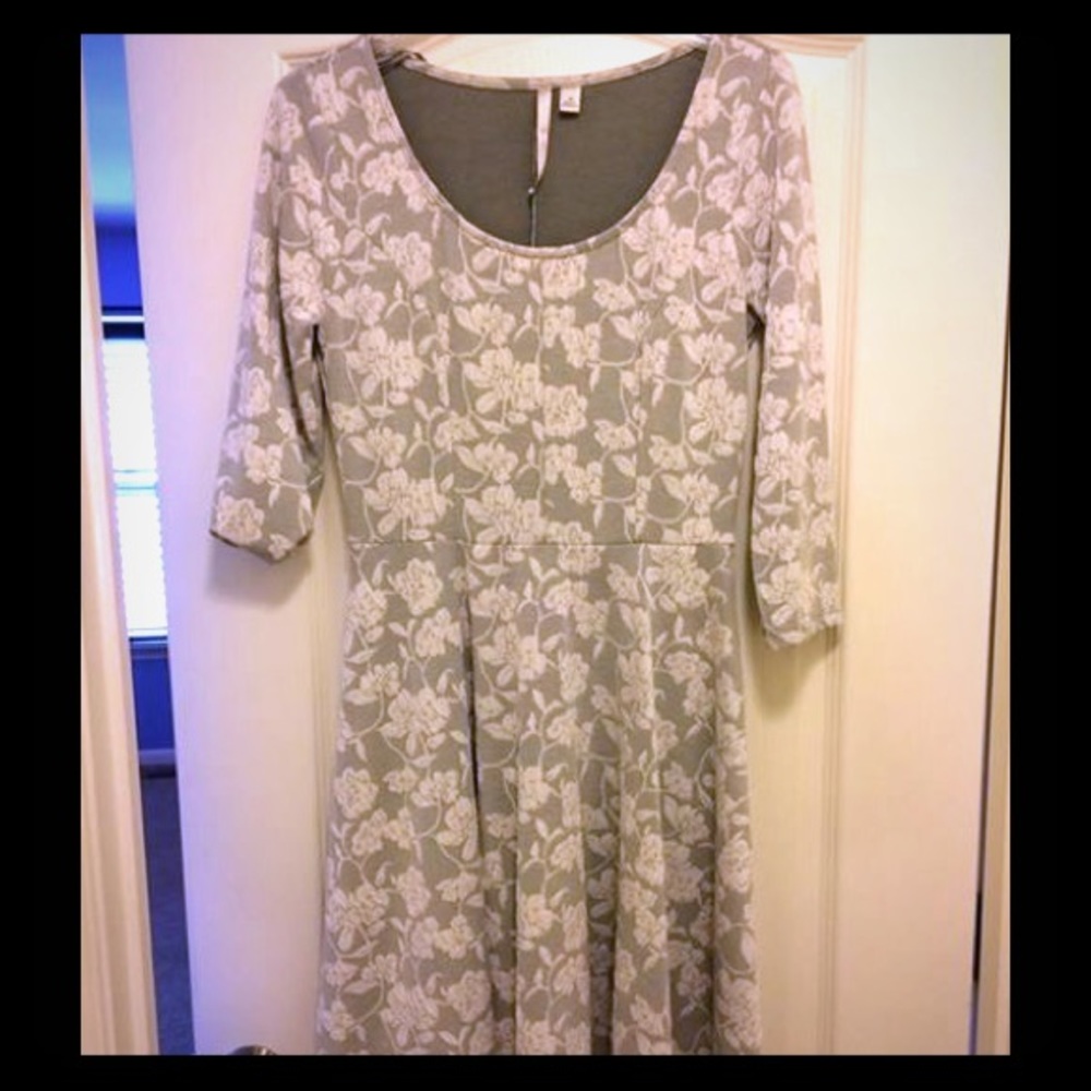 Grey and white Lauren Conrad Dress