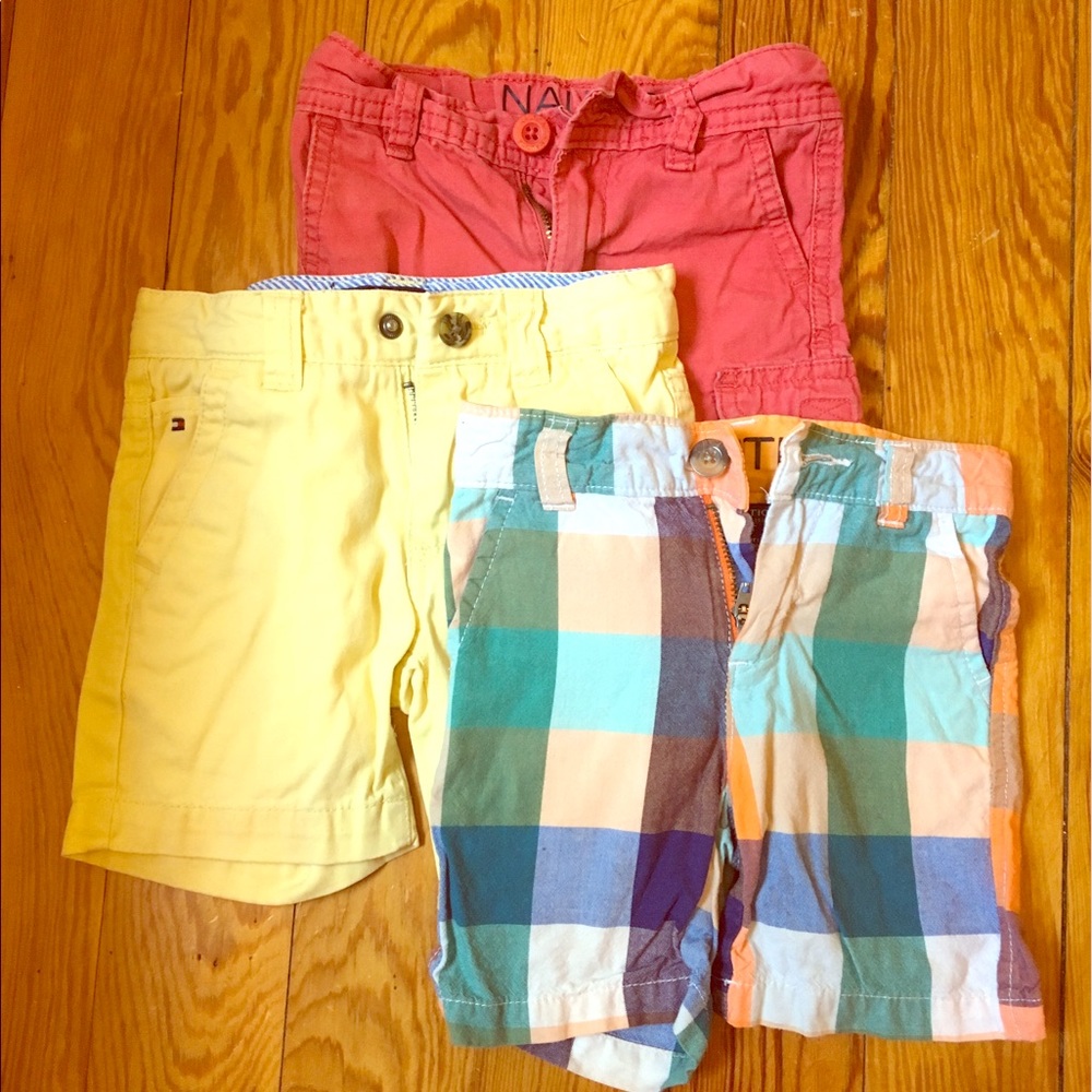 3 pk Nautica & Tommy Hilfiger shorts